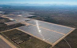 The Mojave 280 MW solar plant generates clean electricity to power approximately 90,000 households, preventing the emission of 350,000 tons of CO2 annually. The Mojave 280 MW solar plant generates clean electricity to power approximately 90,000 households, preventing the emission of 350,000 tons of CO2 annually.
