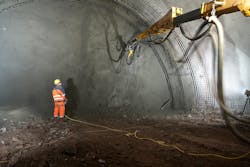 Dewatering in German tunnel project. Dewatering in German tunnel project.