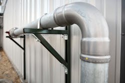 MegaPressG fitting in use at a soybean processing plant in Michigan.