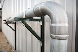 MegaPressG fitting in use at a soybean processing plant in Michigan. MegaPressG fitting in use at a soybean processing plant in Michigan.