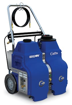 With the CC-200, you can clean a variety of HVAC and refrigeration coils—indoor and out—including mini-split systems, PTAC's, A-Frame coils, cold storage/walk-in refrigeration coils, induction units, and more. With the CC-200, you can clean a variety of HVAC and refrigeration coils—indoor and out—including mini-split systems, PTAC's, A-Frame coils, cold storage/walk-in refrigeration coils, induction units, and more.