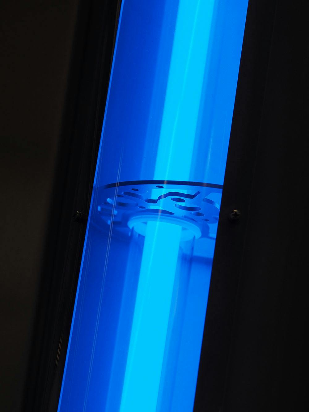 Blue UVC Light
