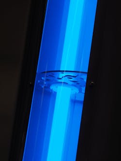 Blue UVC Light