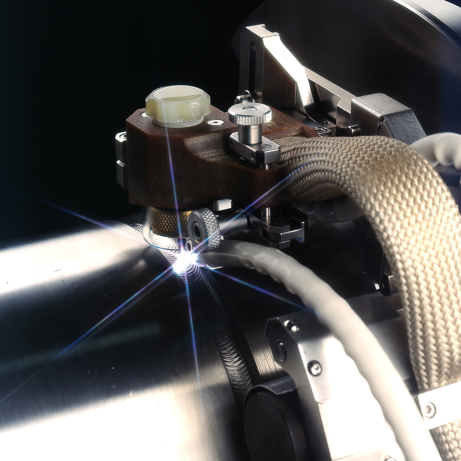 Close-up of TIG welding