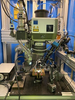 Experimental setup for remote laser beam welding of metallic materials. Experimental setup for remote laser beam welding of metallic materials.