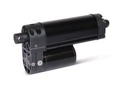 The Thomson H-Track electro-hydraulic actuator provides the performance of hydraulics without the expansive space requirements nor the prohibitive cost of full-sized hydraulic systems. It handles force up to 4,800 lb., provides travel speeds near 4 in. (100 mm) per second and features the smallest mounting envelope in its class.