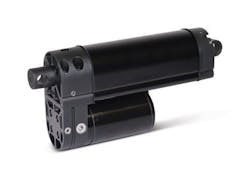 The Thomson H-Track electro-hydraulic actuator provides the performance of hydraulics without the expansive space requirements nor the prohibitive cost of full-sized hydraulic systems. It handles force up to 4,800 lb., provides travel speeds near 4 in. (100 mm) per second and features the smallest mounting envelope in its class. The Thomson H-Track electro-hydraulic actuator provides the performance of hydraulics without the expansive space requirements nor the prohibitive cost of full-sized hydraulic systems. It handles force up to 4,800 lb., provides travel speeds near 4 in. (100 mm) per second and features the smallest mounting envelope in its class.