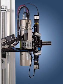 Two USB 2 uEye SE industrial cameras from IDS ensure the exact positioning of the measuring range. Two USB 2 uEye SE industrial cameras from IDS ensure the exact positioning of the measuring range.