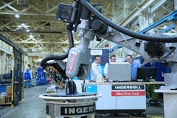 The promised advantages of digitalization are being implemented by Ingersoll Machine Tools. Having removed the boundaries to large-format robotic fiber placement and 3D printing, expectations now rise toward making breakthrough improvements across the entire part production process. The promised advantages of digitalization are being implemented by Ingersoll Machine Tools. Having removed the boundaries to large-format robotic fiber placement and 3D printing, expectations now rise toward making breakthrough improvements across the entire part production process.