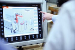 Run MyRobot is a key feature on the Siemens Sinumerik 840D sl CNC, bringing precision control to the robotic machines at Ingersoll. Run MyRobot is a key feature on the Siemens Sinumerik 840D sl CNC, bringing precision control to the robotic machines at Ingersoll.