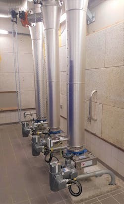 Precision flow control was an essential part of the installation.