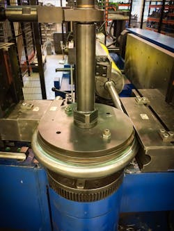 Halo tube being bent on the Unison Breeze 130 mm machine. Halo tube being bent on the Unison Breeze 130 mm machine.