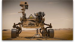 The Perseverance rover and the Mars helicopter Ingenuity.