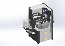 CAD drawing of laser snipping system. CAD drawing of laser snipping system.