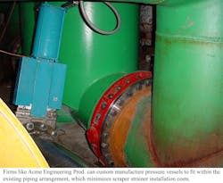 Acme Strainers Inlet Connection With Caption Acme Strainers Inlet Connection With Caption