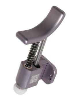 The hands-free door opener includes shafts and sleeve-bearing flanges from igus. The hands-free door opener includes shafts and sleeve-bearing flanges from igus.