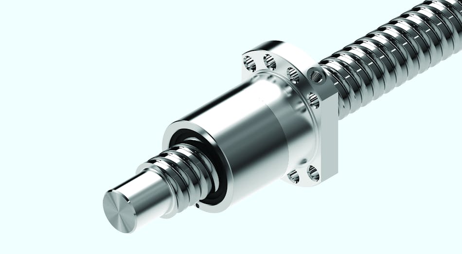 With extra rolling elements and a preloaded single nut, ball screw assemblies BASA achieve higher load ratings in spite of their short design.