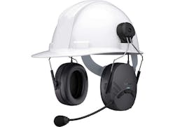 Figure 1: Bluetooth headsets, like Sena&rsquo;s Tufftalk Lite pictured here, enable hands-free communication.