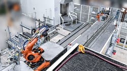 The fully automated machine concept enables an integral subframe to be jetted, cleaned and dried within 50 seconds. The fully automated machine concept enables an integral subframe to be jetted, cleaned and dried within 50 seconds.