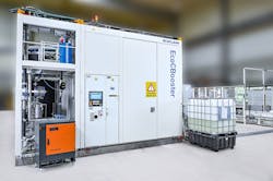 The machine comes with an integrated bath treatment module. This allows process water to be recirculated for a long time and thus contributes to lower operating costs. The machine comes with an integrated bath treatment module. This allows process water to be recirculated for a long time and thus contributes to lower operating costs.
