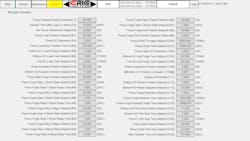 Erie Press HMI Recipe Screen Erie Press HMI Recipe Screen