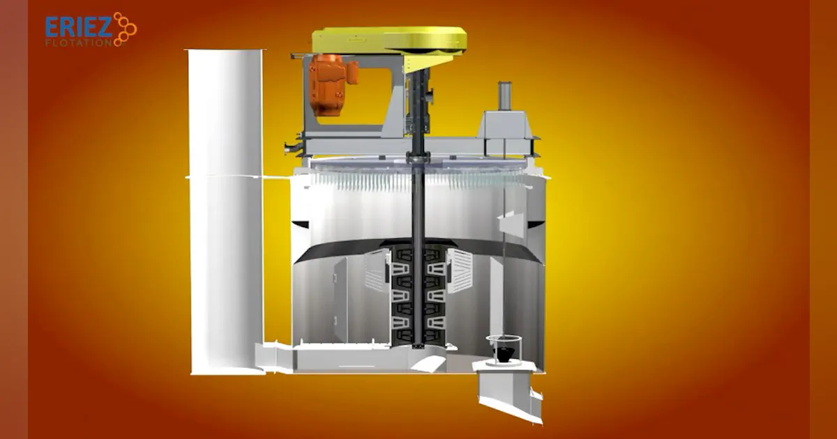 Stackcell Drawing Eriez Flotation StackCell Animation | New Equipment Digest