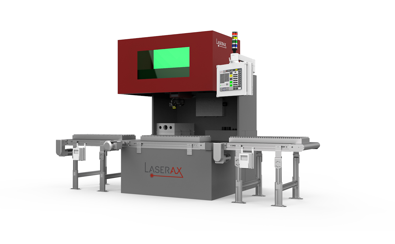Laserax's Battery Cleaning Machine is a complete solution for battery-module-related applications running on conveyors.