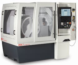 The MX7 Linear is a CNC tool grinder designed for production grinding. It&apos;s built to meet the demands of high output, high precision manufacturing. The 51 HP (38 kW) permanent magnet spindle provides high torque at lower RPM which is ideal for carbide grinding and a wide range of other applications.