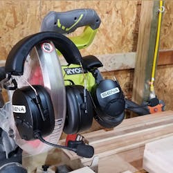 Sena's Tufftalk M headsets. Sena's Tufftalk M headsets.