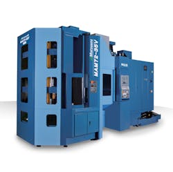 Matsuura's MAM72-35V 5-axis machining center. Matsuura's MAM72-35V 5-axis machining center.