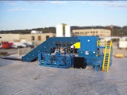 9-in. pitch pit-mounted baler feeder. 9-in. pitch pit-mounted baler feeder.