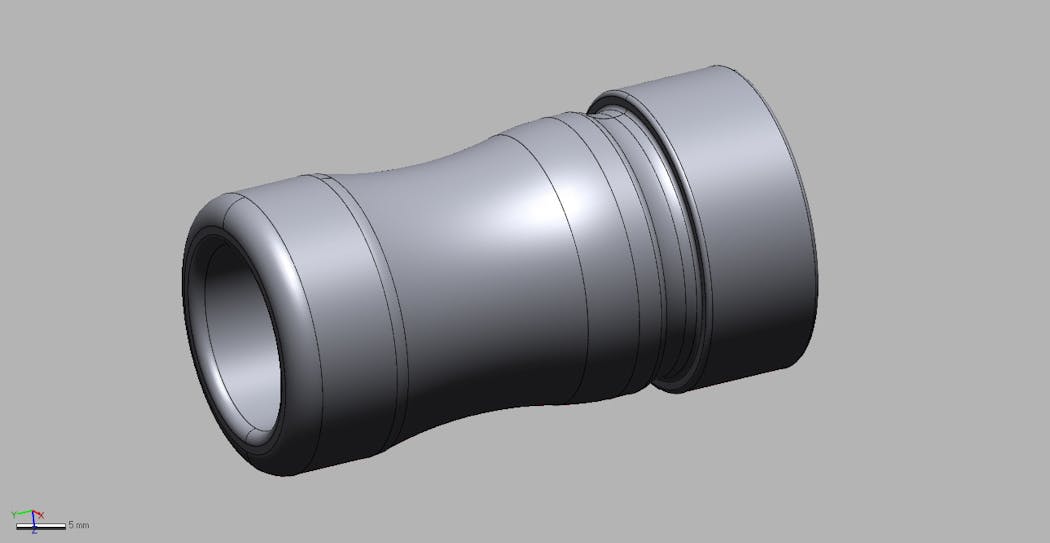 CAD model of insert