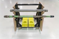 Two different shafts are being produced on the M40 MILLTURN. The length of the tie shafts is reaching from 3 to 6.5 in. (1,000 to 2,000 mm). The main materials that are used for producing tie shafts are Inconel and Steel (Maraging). Two different shafts are being produced on the M40 MILLTURN. The length of the tie shafts is reaching from 3 to 6.5 in. (1,000 to 2,000 mm). The main materials that are used for producing tie shafts are Inconel and Steel (Maraging).