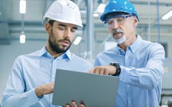 Jerry Halley, Chief Engineer - Tech Manufacturing with an employee. Jerry Halley, Chief Engineer - Tech Manufacturing with an employee.