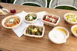 Zume packaging is as cost-effective as plastic and suitable for anything from food and groceries to cosmetics and consumer goods. It's made from sustainably harvested plant material left over from agricultural production and is 100% compostable. Zume packaging is as cost-effective as plastic and suitable for anything from food and groceries to cosmetics and consumer goods. It's made from sustainably harvested plant material left over from agricultural production and is 100% compostable.