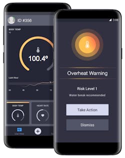 Kenzen&apos;s mobile app for alerts.