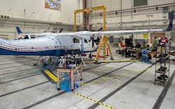 Overview of GVT setup on the X-57 Maxwell Mod II Configuration. Overview of GVT setup on the X-57 Maxwell Mod II Configuration.