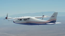 Graphic Illustration of NASA’s X-57 Maxwell in Mod 4 Configuration (12 High-Lift Motors and 2 Wingtip Cruise Motors). Graphic Illustration of NASA’s X-57 Maxwell in Mod 4 Configuration (12 High-Lift Motors and 2 Wingtip Cruise Motors).