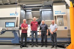 The Bredel team is delighted with the new turning-milling center.