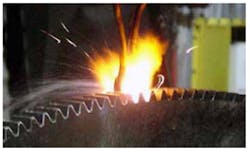 Figure 1: Flame hardening. Figure 1: Flame hardening.