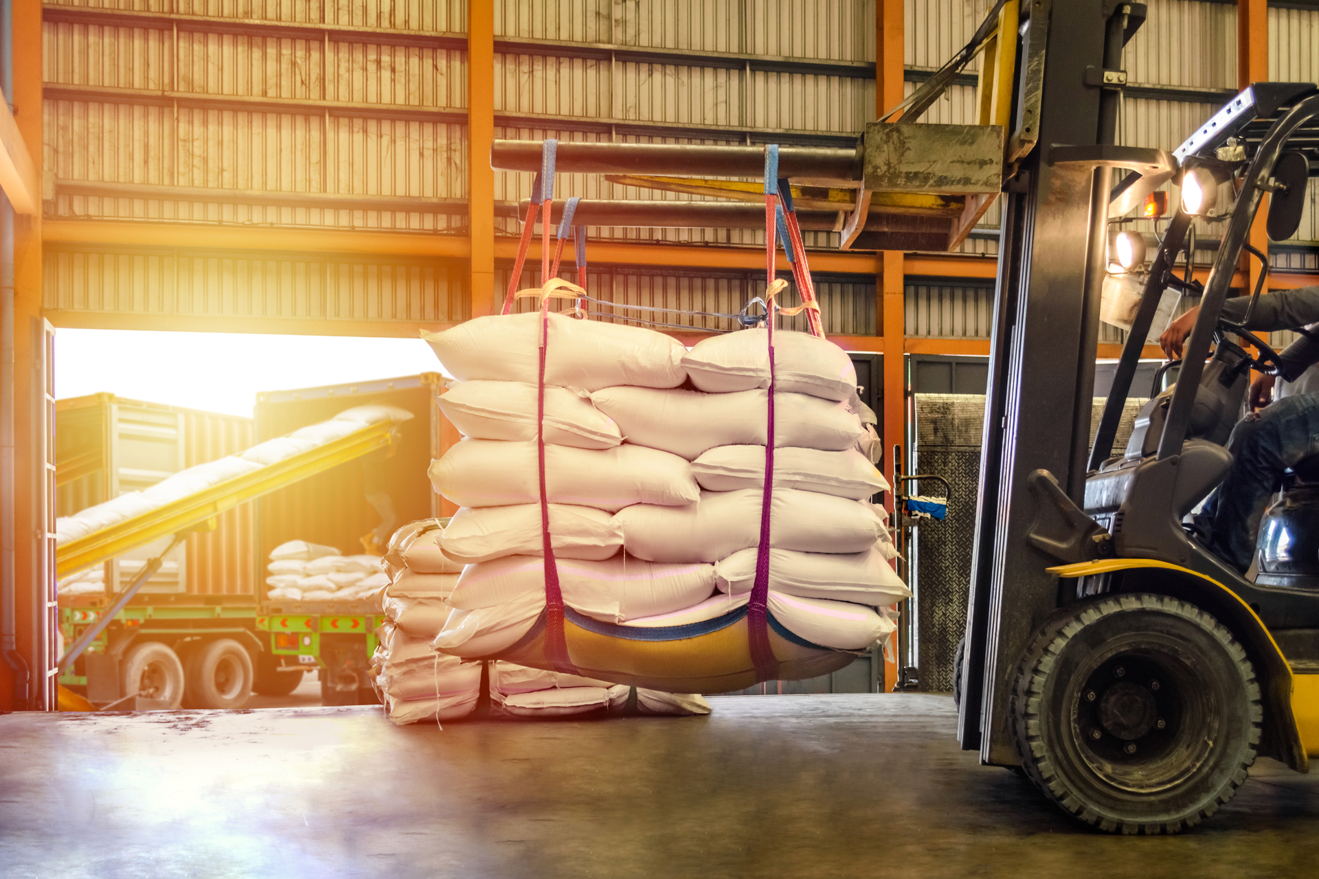 Forklift Handling Sugar