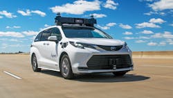 Aurora unveiled its test fleet of its autonomous custom-designed Toyota Sienna vehicles featuring Toyota’s Vehicle Control Interface (VCI) and Sienna Autono-MaaS (S-AM) platform. Aurora unveiled its test fleet of its autonomous custom-designed Toyota Sienna vehicles featuring Toyota’s Vehicle Control Interface (VCI) and Sienna Autono-MaaS (S-AM) platform.