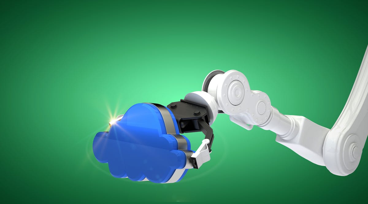Robot Arm Holding the Cloud