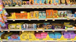Easter candy on shelves Easter candy on shelves