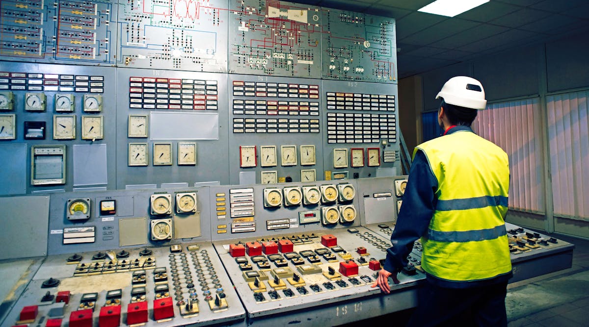 Worker at Control System