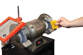 Grinder safety gauges are used during the installation, maintenance, and inspection of bench/pedestal grinders.