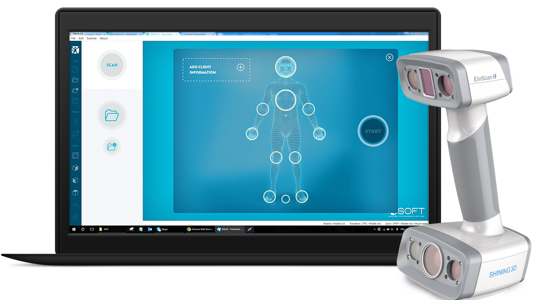 SHINING 3D's EinScan H 3D Human Body Scanner
