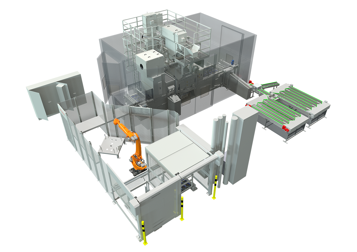 Roesler Wire mesh belt blast machine