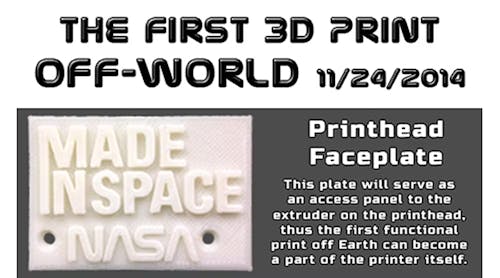 NASA 3D Printed Nameplate