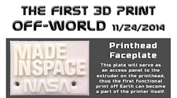 NASA 3D Printed Nameplate NASA 3D Printed Nameplate